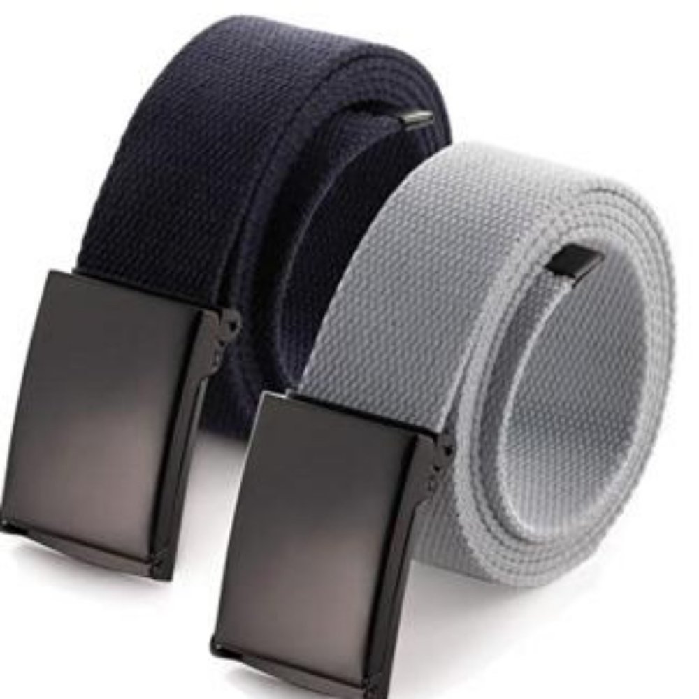 Flapi Canvas Web Belt Size Up To 52" With Flip-Top - image 1